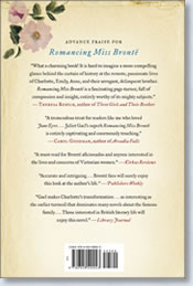 Romancing Miss Bronte back cover